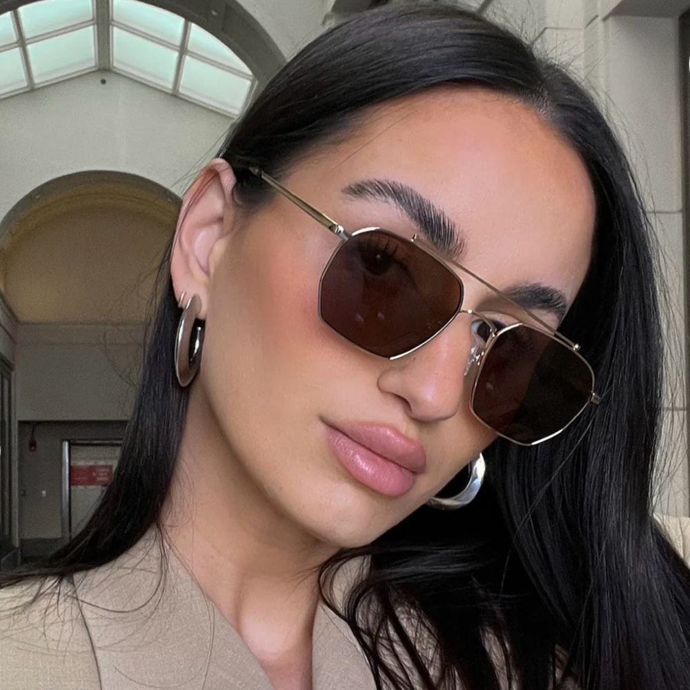 Vehla - Bowie Sunglasses in gold/choc